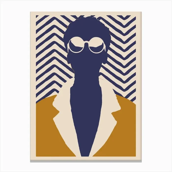 Golden Jacket Canvas Print by HAMJAM