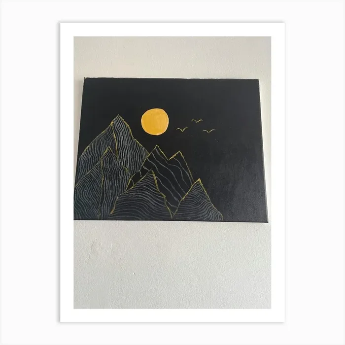 Golden moment………… Art Print by Valeria