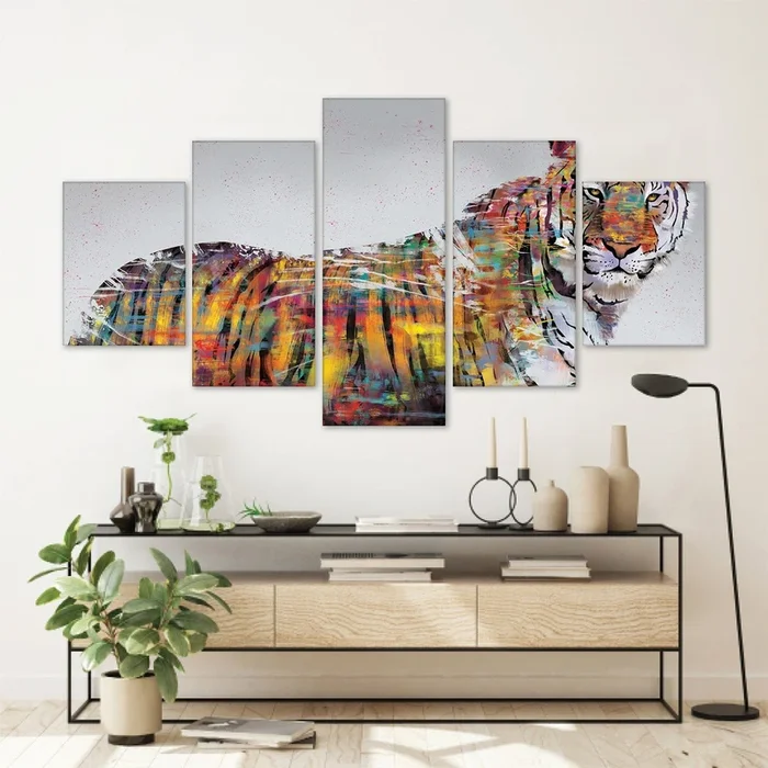 Graffiti Tiger Canvas – 5 Panel