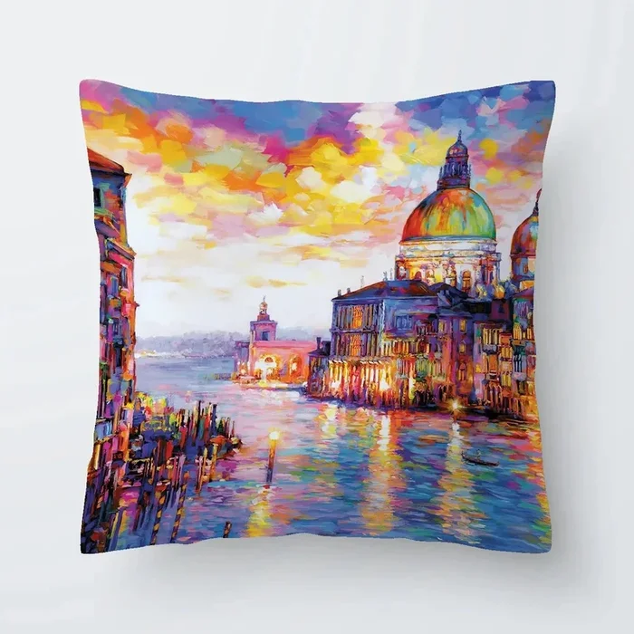 Grand Canal Italy Cushion