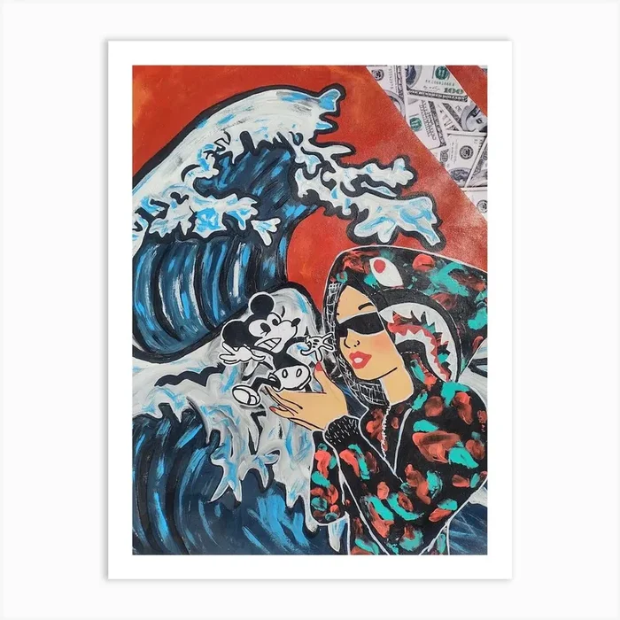 Great Wave Art Print by Jonas