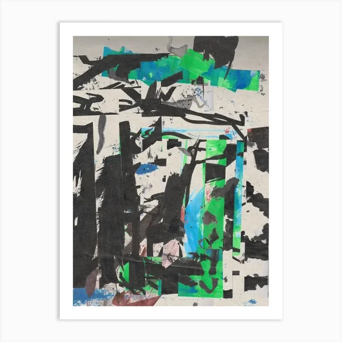 Green Pinpoint 3 Art Print by Ryan McDonagh
