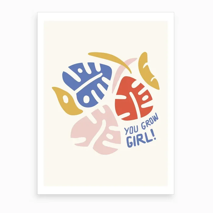 Grow Girl Art Print by Little Clementine Studio