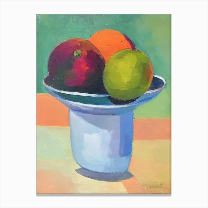Guava Bowl Of fruit Canvas Print by The Fruitery