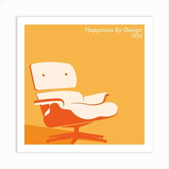 Happiness By Design Eames Chair 1 Art PrintKS by Kitty Strand