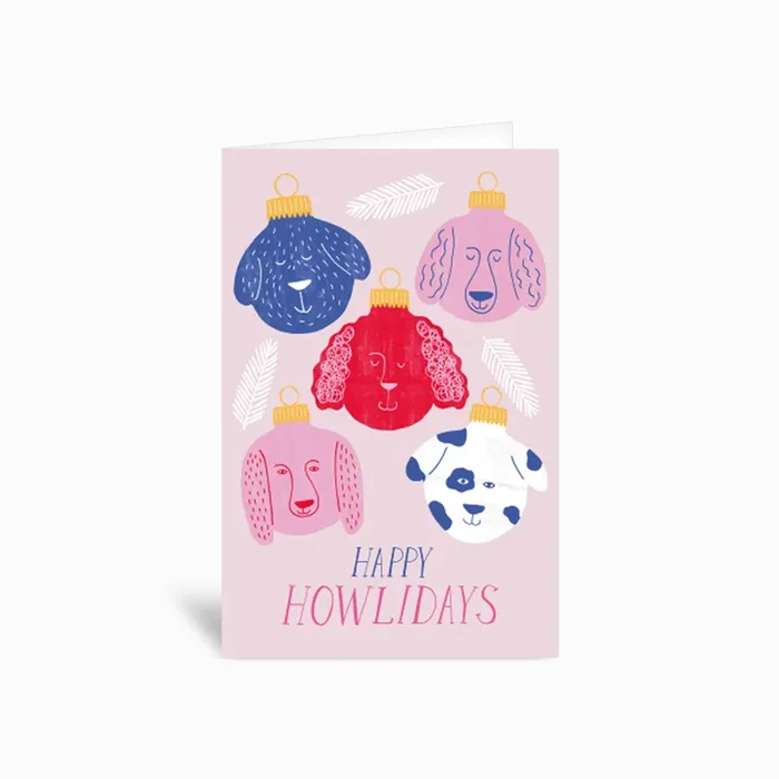 Happy Howlidays Greetings Card by Type Alive