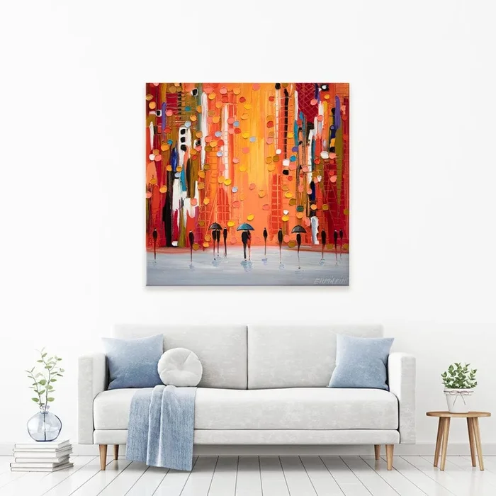 Hot Rainy Sunset Canvas Print
