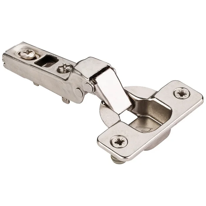 HR MAX™ 110° Partial OverlayScrew Adjustable Standard Duty Hinge with Press-in 8 mm Dowels