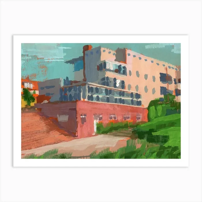 Hufeisensiedlung Art Print by J Huang Studio