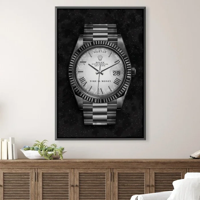 Hustle Watch – Silver Canvas