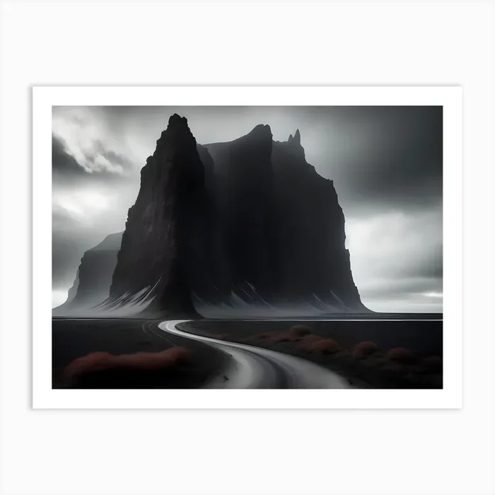 Icelandic Landscape Art Print by Amliga Design