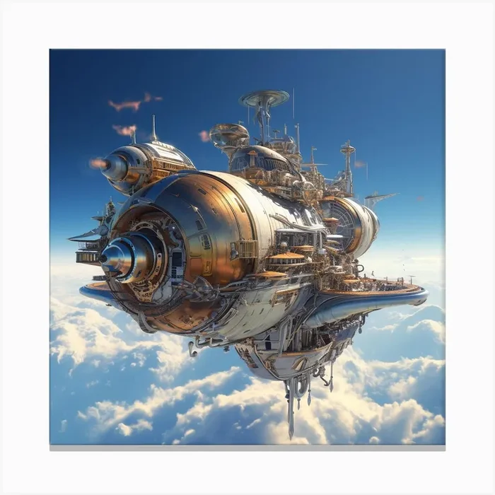 Igiracer Fantastic Treasure Planet 4 Canvas Print by Amliga Design