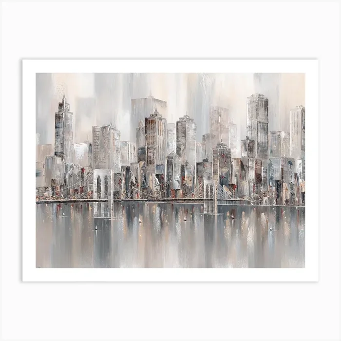 Illusions, New York Skyline Art Print by Isabella Karolewicz
