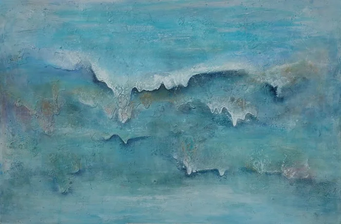 Intense power (2016) Mixed-media painting by Doris Duschelbauer