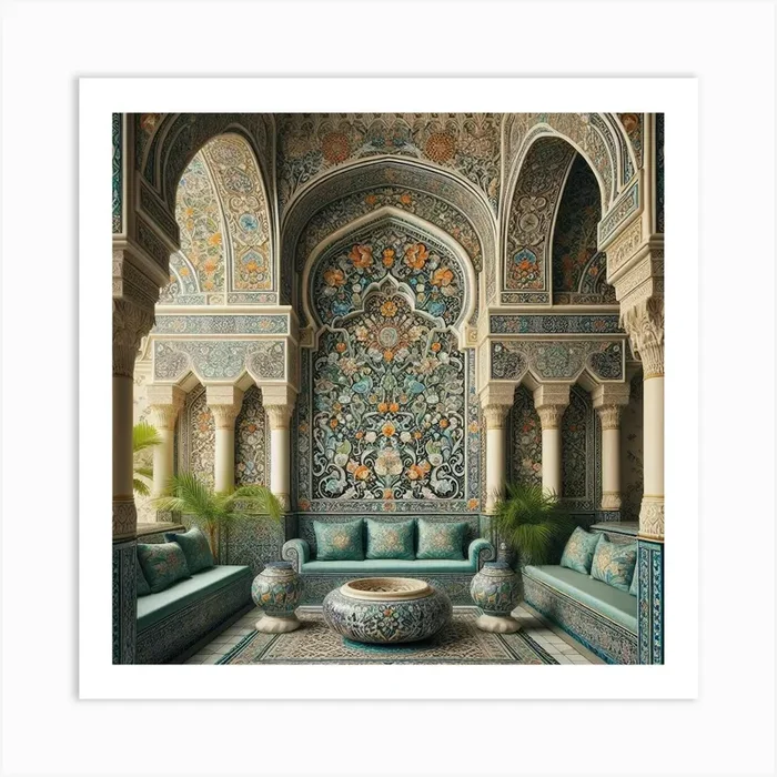 Islamic Interior Design Art Print by Hamzi