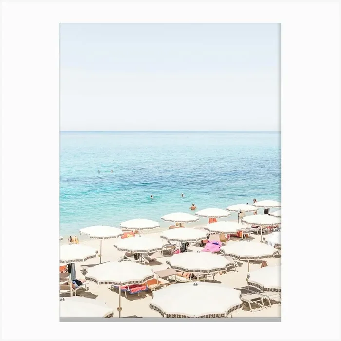 Italian Summer On The Beach In Tropea Canvas PrintP by Photolovers