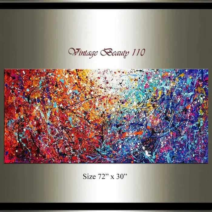 Jackson Pollock Style Painting | Abstract Art – Vintage Beauty 110
