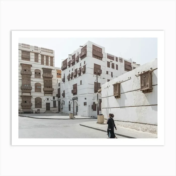 Jeddag Old City In Saudi Arabia Art PrintP by Photolovers