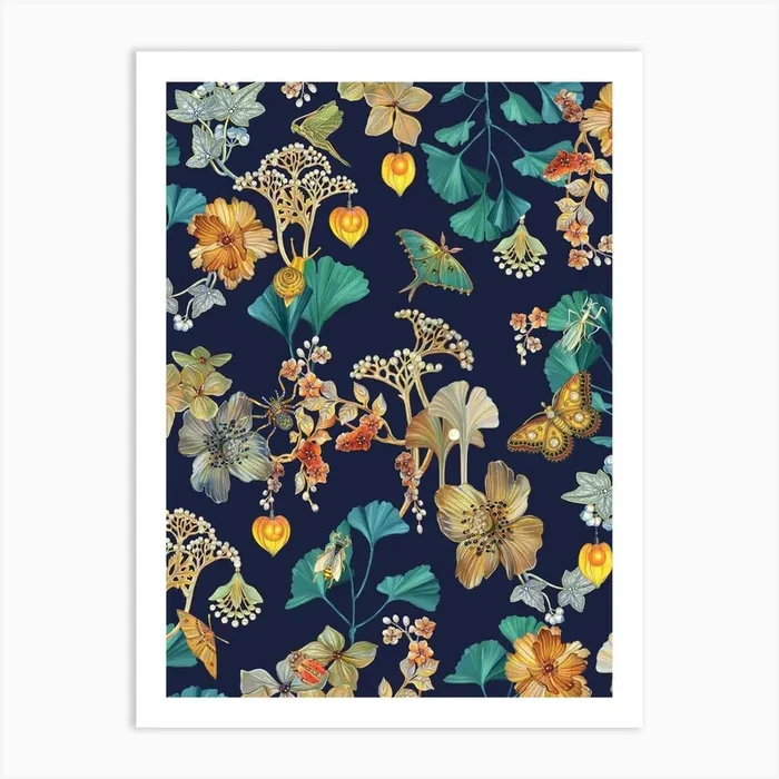 Jewel Garden Art Print by Libbi King