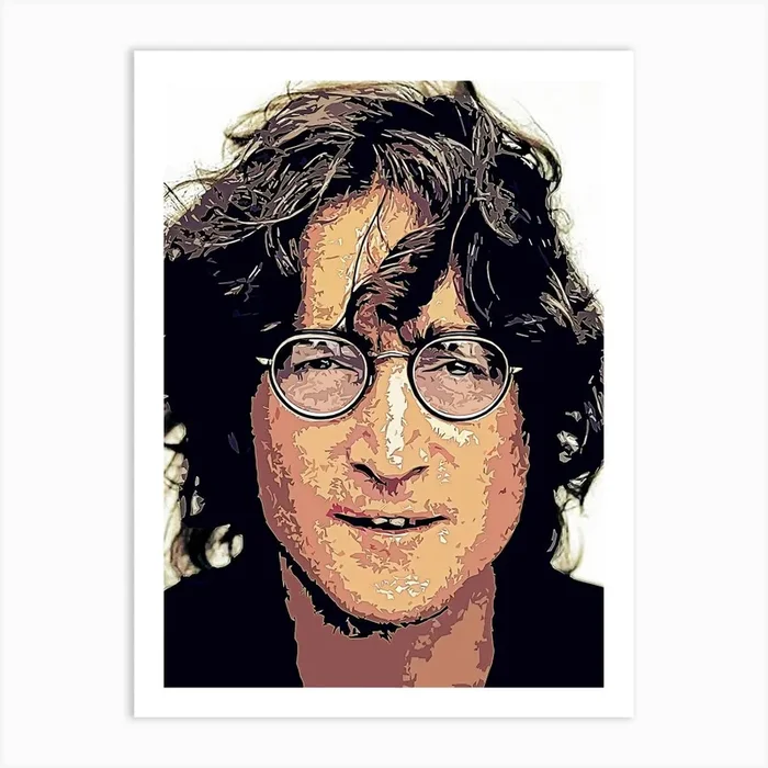 John Lennon The Beatles 1 Art PrintN by neonartroom