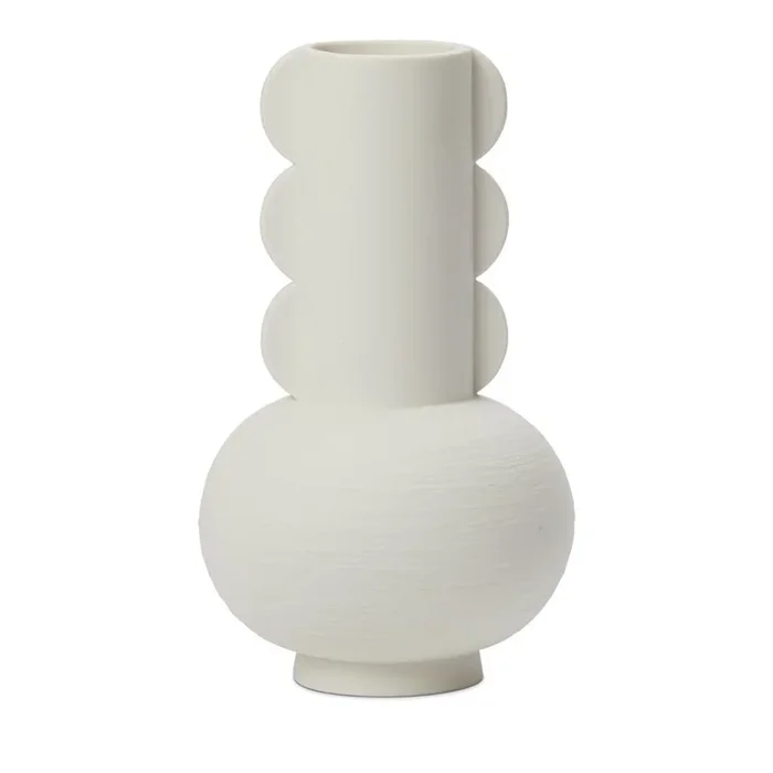 Judy White Medium Vase