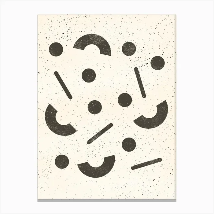 Jumble Shapes Canvas Print by Pauline Stanley