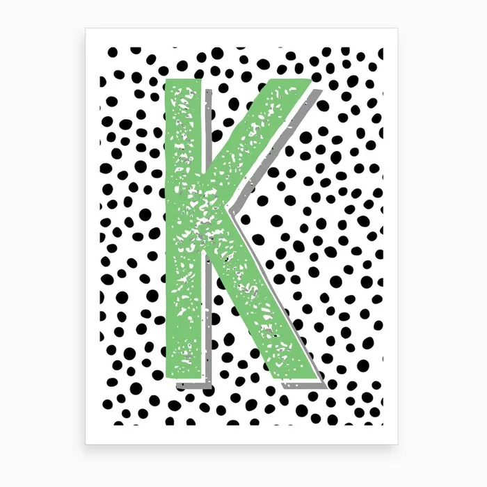 K Art Print by The 13 Prints