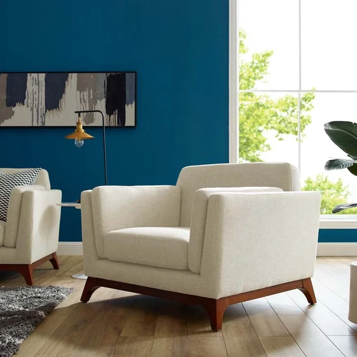 Kelsa Upholstered Fabric Armchair