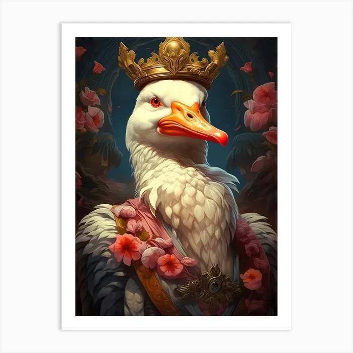 King Of Ducks 2 Art Print by maebyfazar