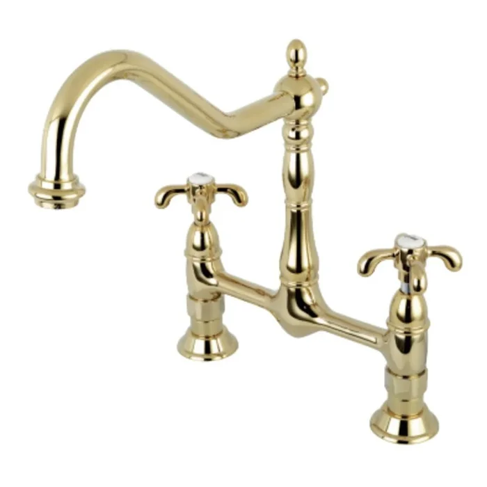 Kingston Brass French Country Bridge Kitchen Faucet