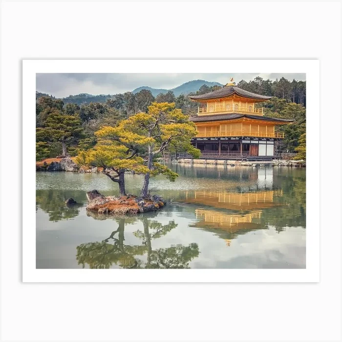 Kinkaku Ji Art Print by Manjik Pictures