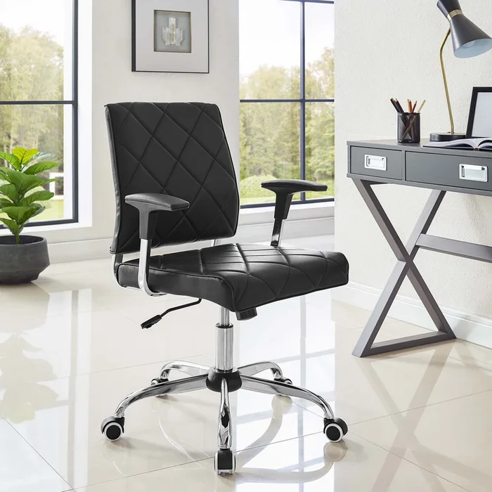 Lattice Vinyl Office Chair by Modway