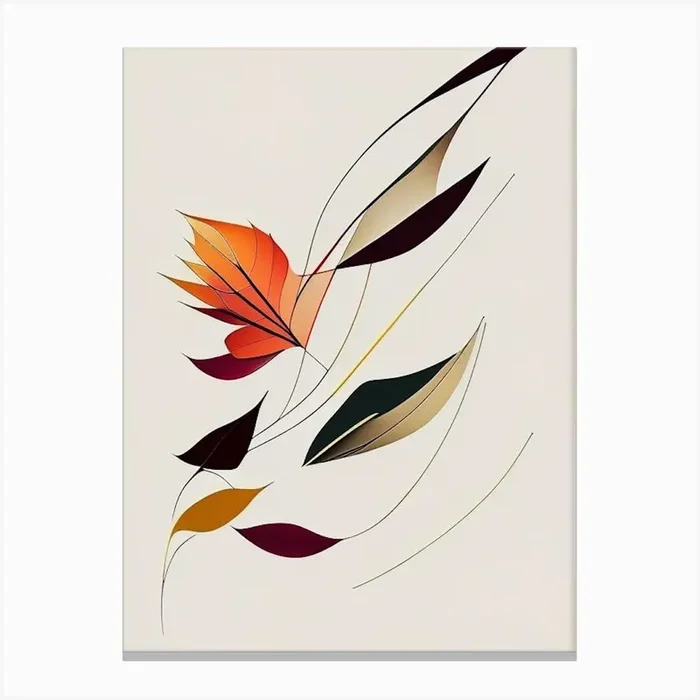 Leaf Abstract 3 Canvas PrintL& by Leaf & Stem Studio