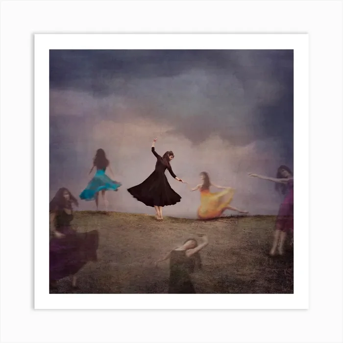 Learning To Dance Again Square Art Print by Natascha Van Niekerk
