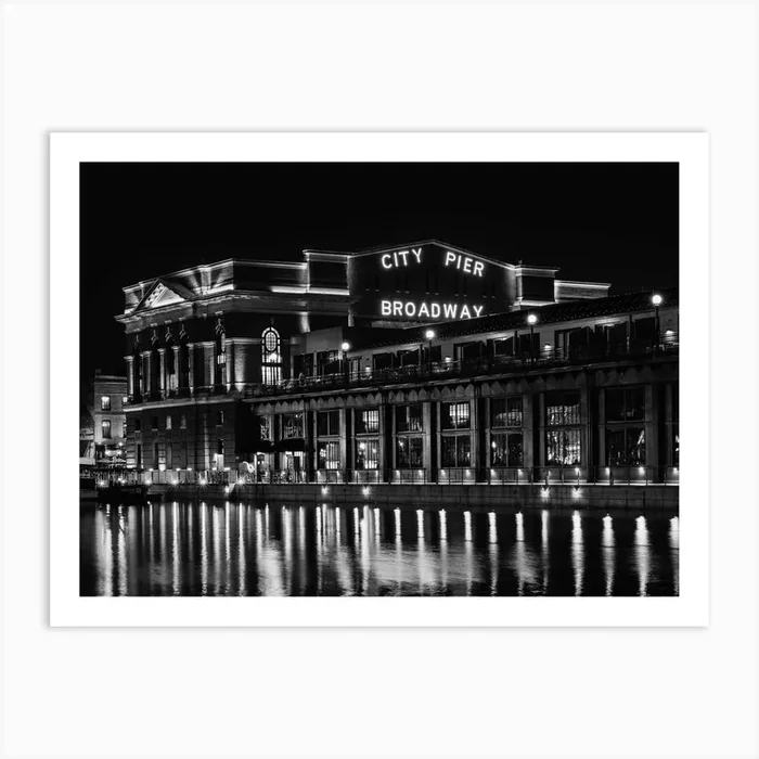 Light Up, Broadway Pier Art Print by Jon Bilous
