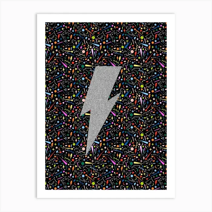 Lightning Bolt Art Print by Pearl & Clover