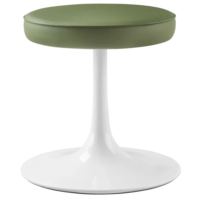 Lippa Vegan Leather Round Stool