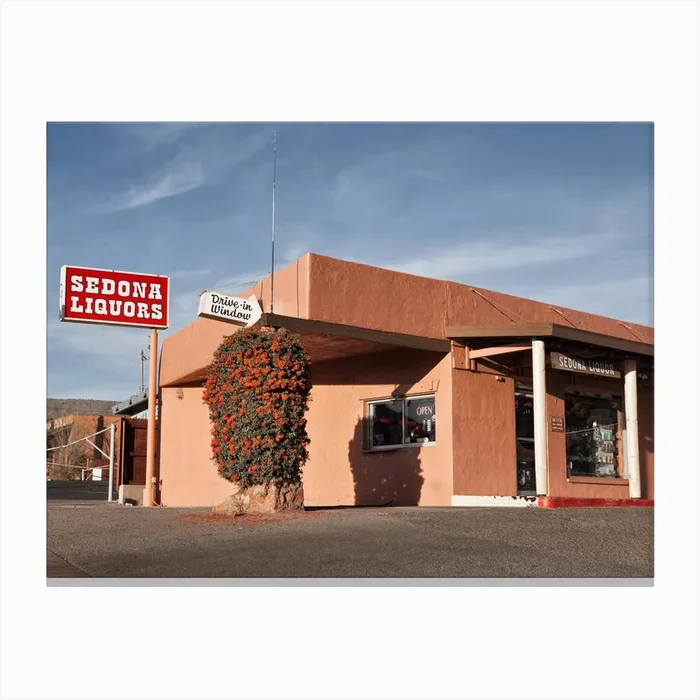 Liquor Store Sedona Canvas Print by Marc Gruninger