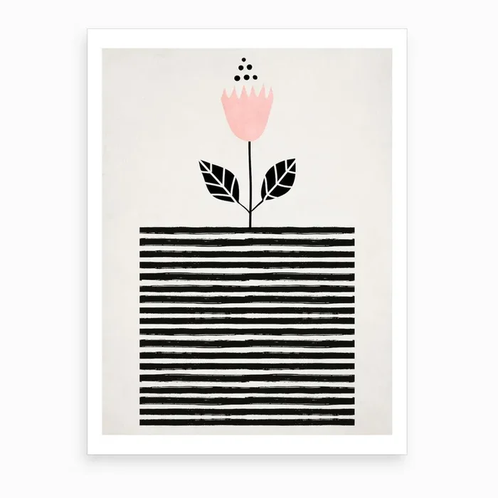 Little Sunshine Flower Art Print by Kubistika