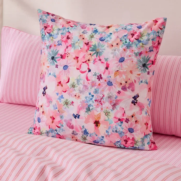 Lottie Pink Floral Pillowcase