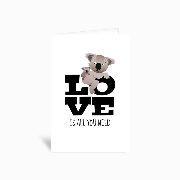 Love Koalas Greetings Card by Pia Kolle