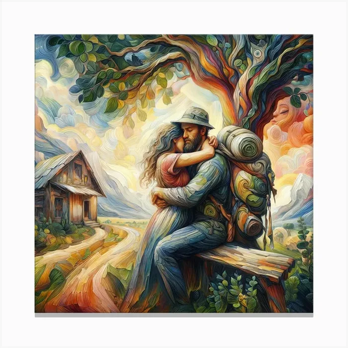 Love Story Canvas PrintI by IMagine