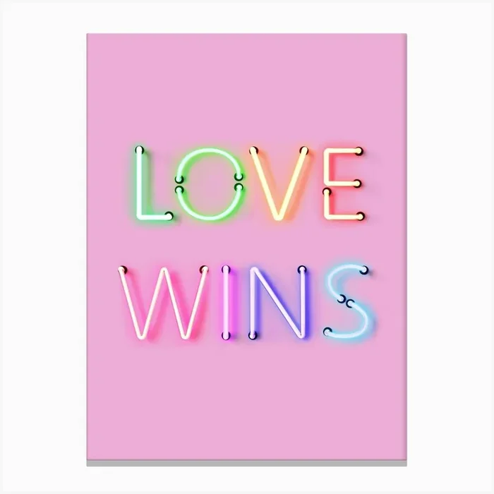 Love Wins Canvas Print by showmemars
