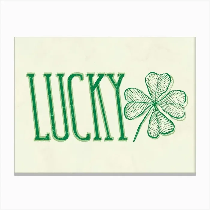 Lucky Shamrock Canvas Print by Sir13