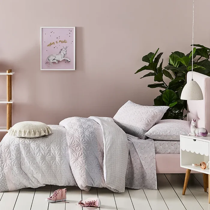 Luna Unicorn Quilted Quilt Cover Set