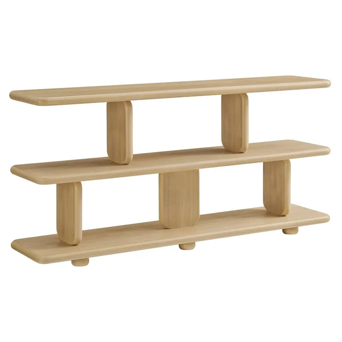 Lyle Sculptural 2-Tier Bookshelf