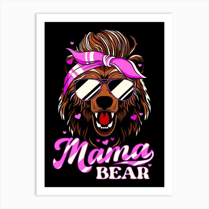 Mama Bear Art Print by LM2Kone