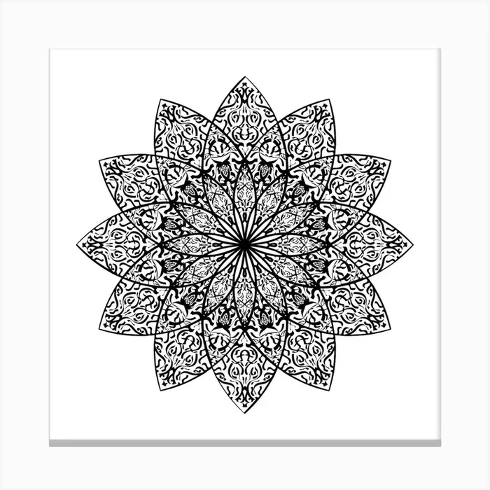 Mandala Canvas Print by Hilia