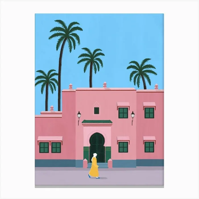 Marrakech Street Morocco Canvas PrintJ by Jerriswen