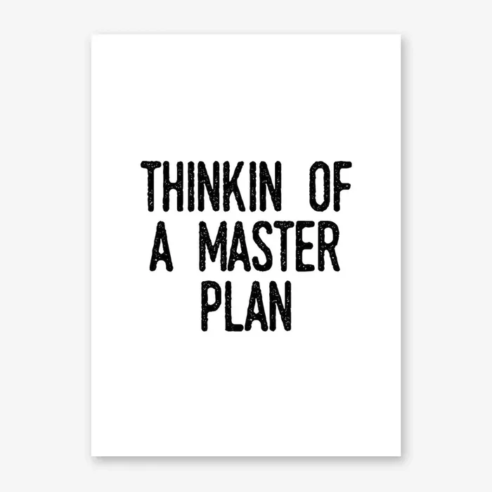 Master Plan Art Print by Studio Mottos